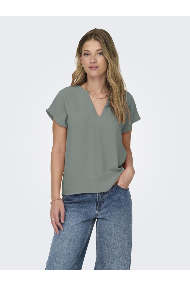 JDYLION S/S TOP WVN NOOS 15249287 Chinois Green