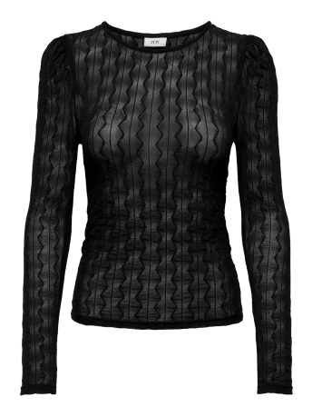 Jacqueline de Yong T-shirt JDYBADU L/S TOP JRS 15308365 BLACK