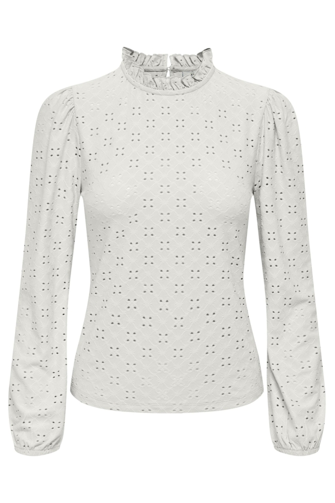 Jacqueline de Yong witte dames blouse | Vooraanzicht
