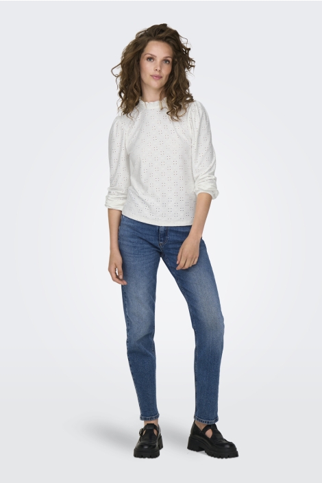 Jacqueline de Yong witte dames t-shirt | Model