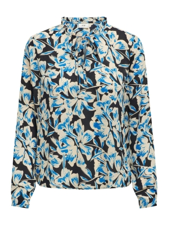 Jacqueline de Yong Blouse JDYACE L/S RUFFLE TOP WVN 15311954 SKY CAPTAIN
