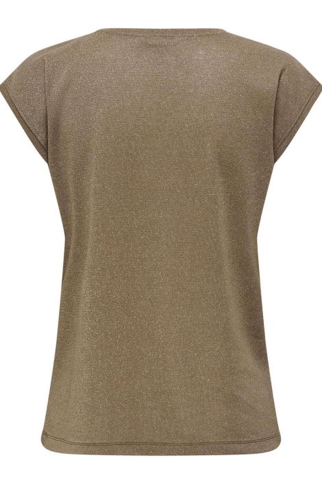 Only camel dames t-shirt | Achteraanzicht