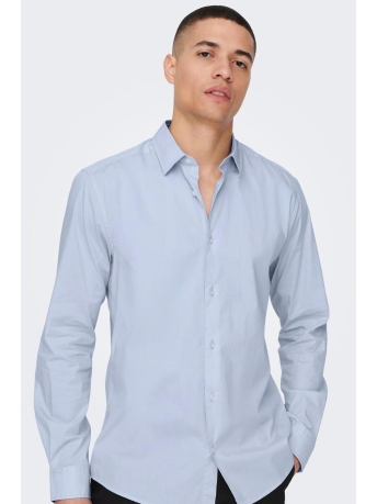 Only & Sons Overhemd ONSANDY SLIM EASY IRON POPLIN SHIRT 22026000 CASHMERE BLUE