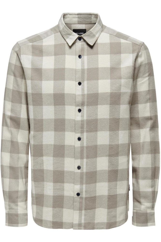 Only & Sons beige heren overhemd