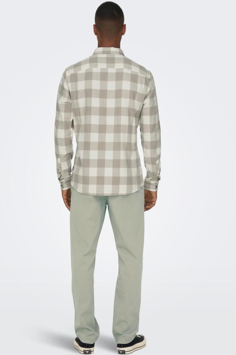 Only & Sons beige heren overhemd