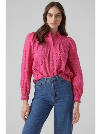 Vero Moda Blouse VMAPENRI L/S SHIRT WVN BTQ 10292441 FUCHSIA PURPLE