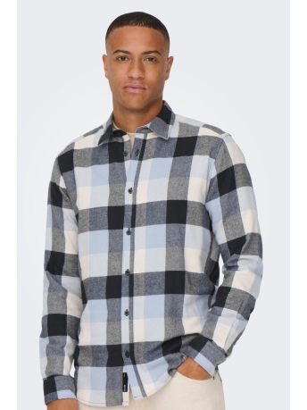 Only & Sons Overhemd ONSGUDMUND LS 3T CHECK SHIRT NOOS 22020301 Eventide