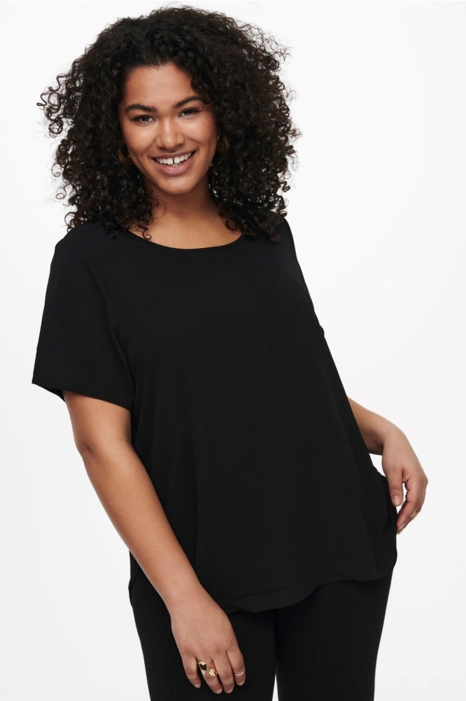 CARVICA SS TOP WVN NOOS 15218353 Black