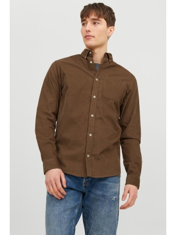 Jack & Jones Overhemd JJECLASSIC CORD SHIRT LS SN 12235981 OTTER
