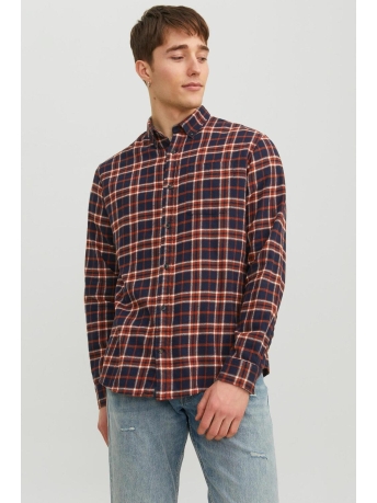 Jack & Jones Overhemd JJECLASSIC AUTUMN CHECK SHIRT LS SN 12235982 HAWAIIAN SUNSET