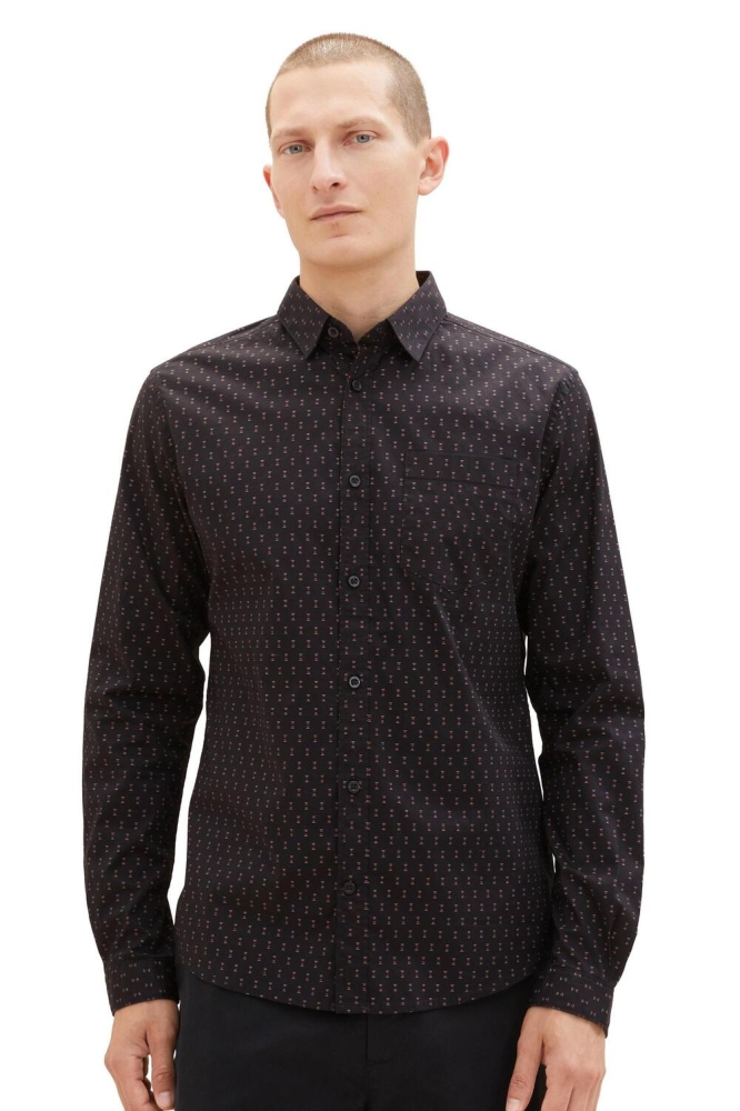 GETAILLEERD OVERHEMD MET PRINT 1039916XX10 30155