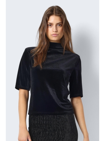 Noisy may T-shirt NMALMA 2/4 SLEEVE SHOULDER PAD TOP 27028499 Black