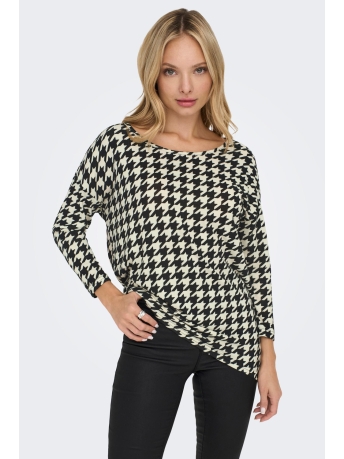 Only T-shirt ONLELCOS 4/5 AOP TOP JRS NOOS 15144286 SANDSHELL