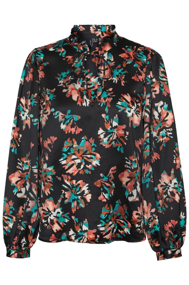 VMCANA L/S TOP WVN BTQ 10292815 Black/CANA
