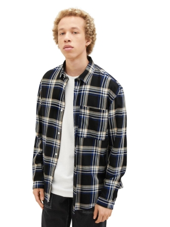 Tom Tailor Overhemd RELAXED CHECKED SHIRT 1037458XX12 32332