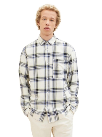 Tom Tailor Overhemd RELAXED CHECKED SHIRT 1037458XX12 32333