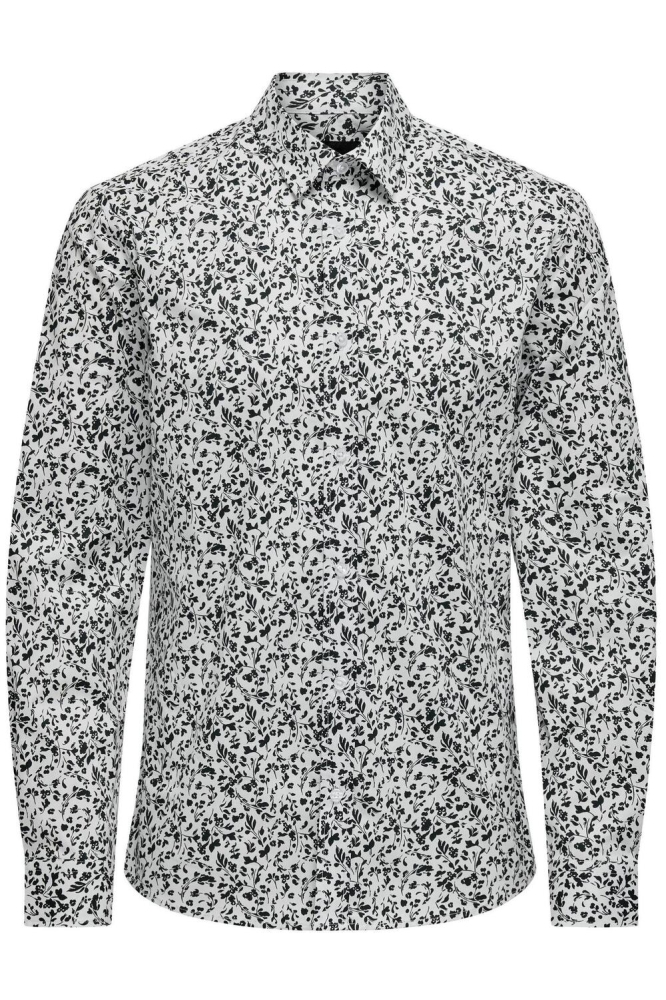 ONSANDY SLM EASY IRON DITSY POPLIN 22027390 BRIGHT WHITE