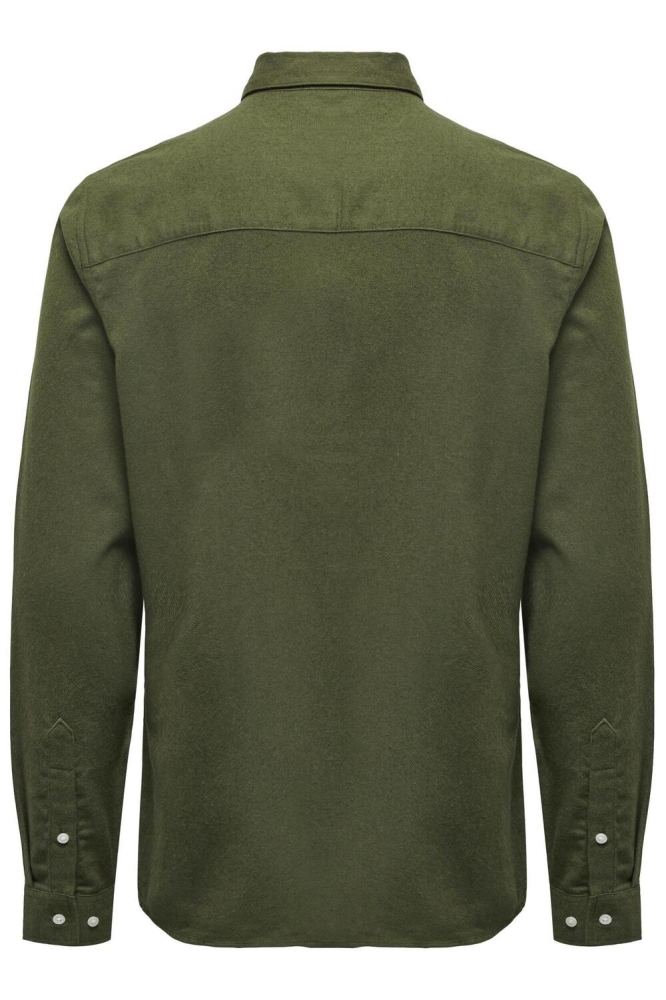 Only & Sons groene heren overhemd