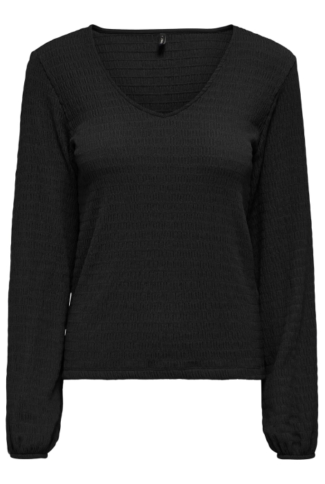 onlmadelina l/s v-neck top cc jrs 15311815 only t-shirt black