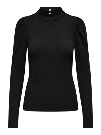 Only T-shirt ONLMADELINA L/S PUFF TOP CC JRS 15311814 BLACK
