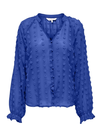 Only Blouse ONLPIXI DOBBY LIFE BUTTON TOP WVN C 15313672 DAZZLING BLUE