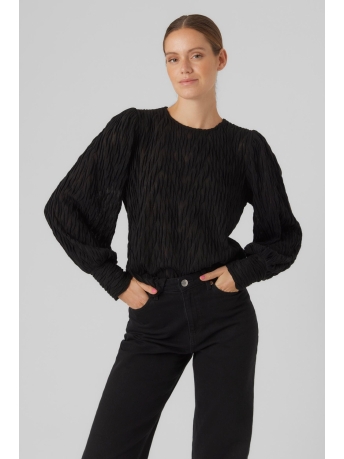 Vero Moda T-shirt VMMAIA LS TOP JRS 10292678 BLACK