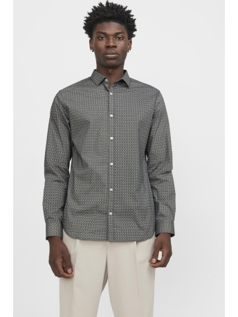 Jack & Jones Overhemd JPRBLABLACKPOOL STRETCH SHIRT LS SS 12251125 Travertine