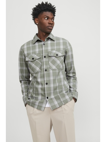 Jack & Jones Overhemd JPRCCROY SPRING CHECK OVERSHIRT L/S 12251117 Lily Pad/COMFORT FI