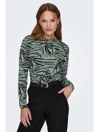 Only Blouse ONLNEW MALLORY L/S BLOUSE AOP WVN 15154629 Chinois Green/LORI GRAPH
