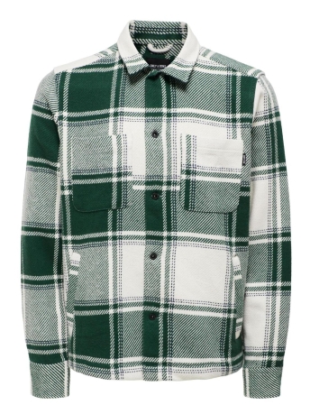 Only & Sons Overhemd ONSMACE OVR LS CHECK SHIRT 22026663 WINTER MOSS