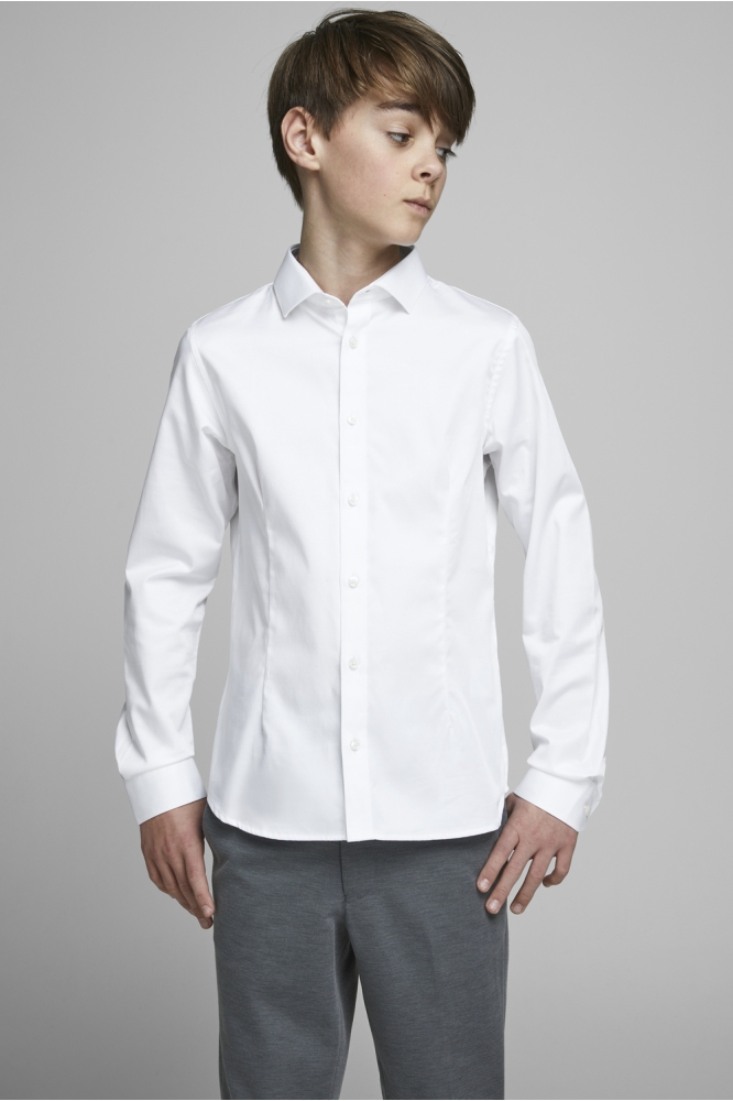 JPRPARMA SHIRT L/S NOOS JNR 12151620 White