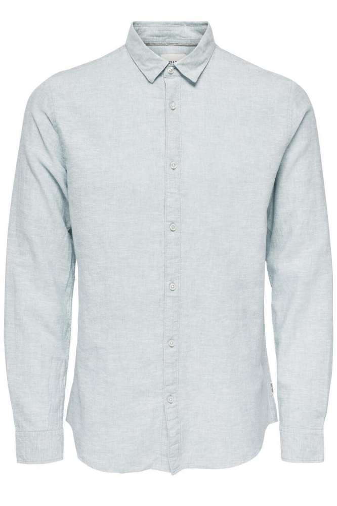 ONSCAIDEN LS SOLID LINEN SHIRT NOOS 22012321 Cashmere Blue