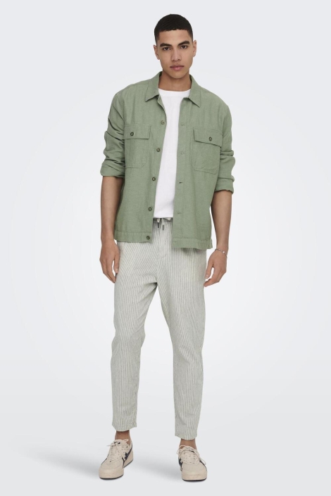 Only & Sons groene heren overhemd | Model