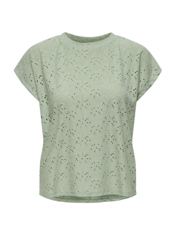 Only T-shirt ONLSMILLA S/S TOP JRS NOOS 15231005 FROSTY GREEN