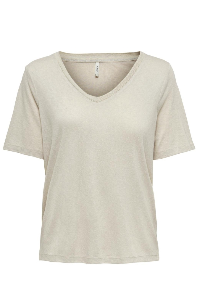 ONLELISE S/S V-NECK TOP JRS NOOS 15257390 Moonbeam