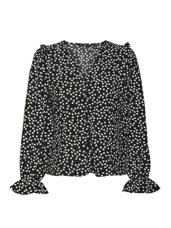 Vero Moda Blouse VMKARIN VERA LS SHIRT WVN 10298873 Black/Vera