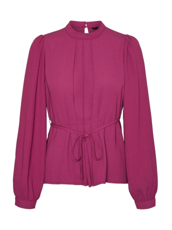 Vero Moda Blouse VMVARIA L/S TOP WVN 10299129 BOYSENBERRY