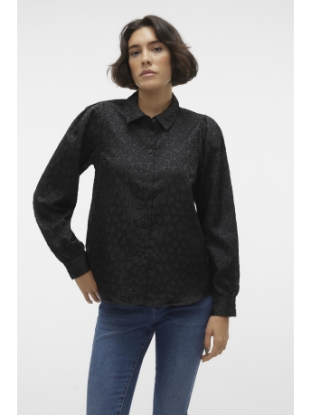 Vero Moda Blouse VMVIGO LS SHIRT WVN 10298927 BLACK