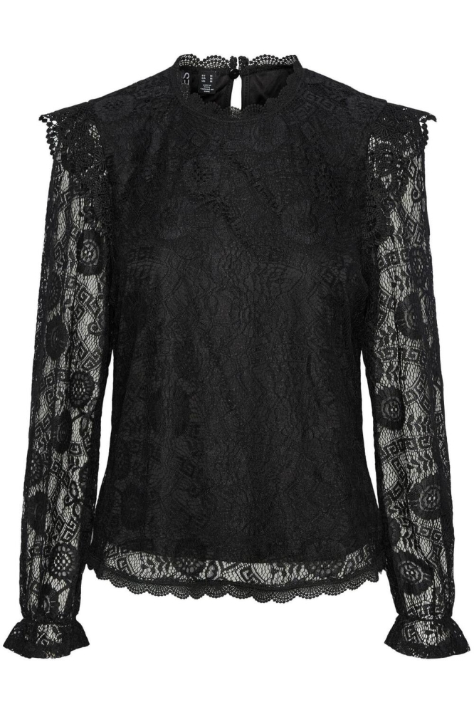 PCOLLINE LS LACE TOP NOOS BC 17139863 Black