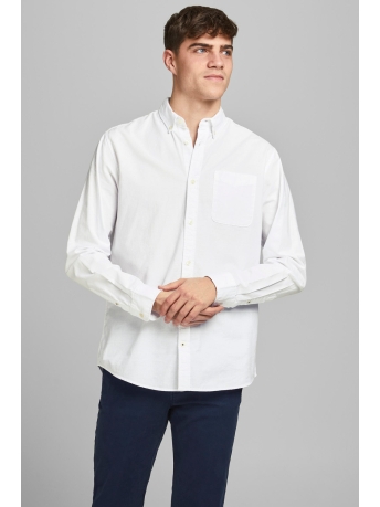 Jack & Jones Overhemd JJEOXFORD SHIRT LS NOOS 12182486 White