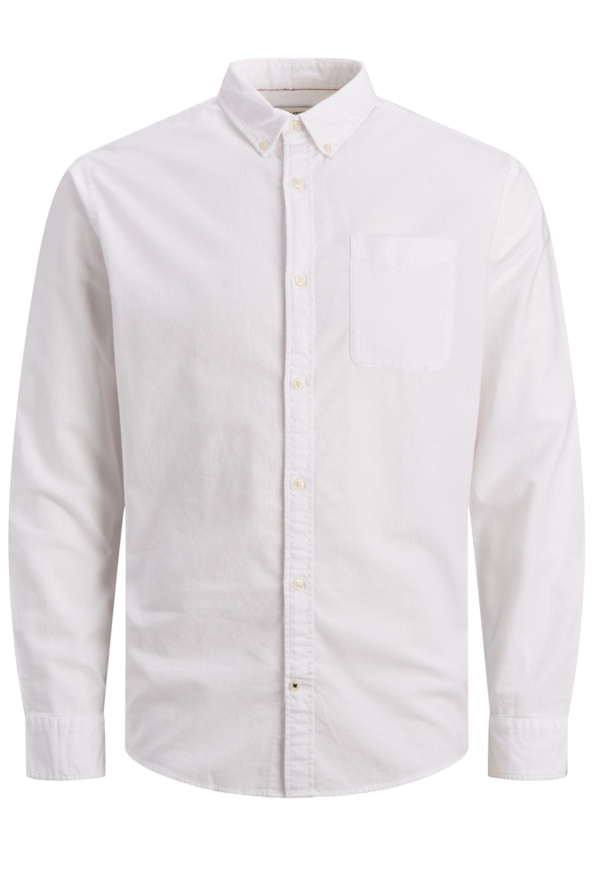 Jack & Jones witte heren overhemd | Vooraanzicht