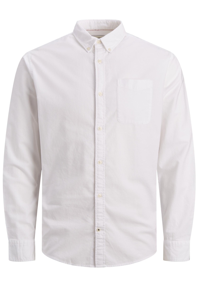 JJEOXFORD SHIRT LS NOOS 12182486 White