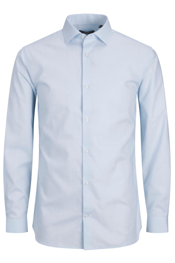 Jack & Jones blauwe heren overhemd | Vooraanzicht