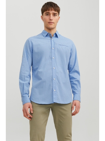 Jack & Jones Overhemd JJEREMY DETAIL SHIRT LS NOOS 12235969 Cashmere Blue