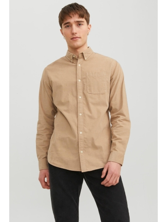 Jack & Jones Overhemd JJECLASSIC CORD SHIRT LS SN 12235981 Crockery