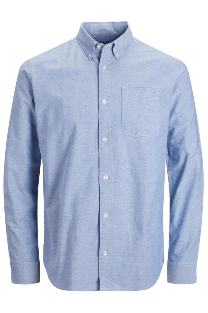 Jack & Jones blauwe heren overhemd | Vooraanzicht