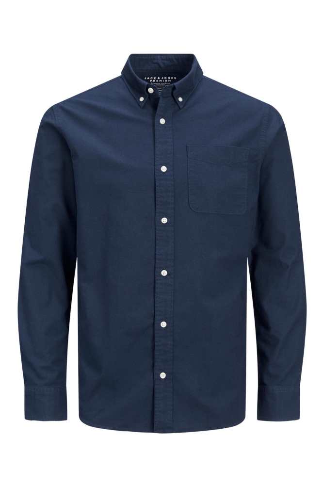 Jack & Jones blauwe heren overhemd | Vooraanzicht