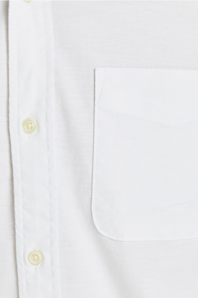 Jack & Jones witte heren overhemd | Close up