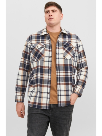 Jack & Jones Overhemd JJEEDDIE OVERSHIRT LS PLS 12236741 Cloud Dancer