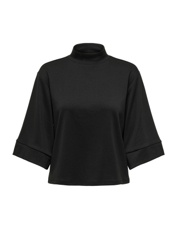 Jacqueline de Yong T-shirt JDYNIKKI HIGH NECK 3/4 SWEATSHIRT J 15331132 Black